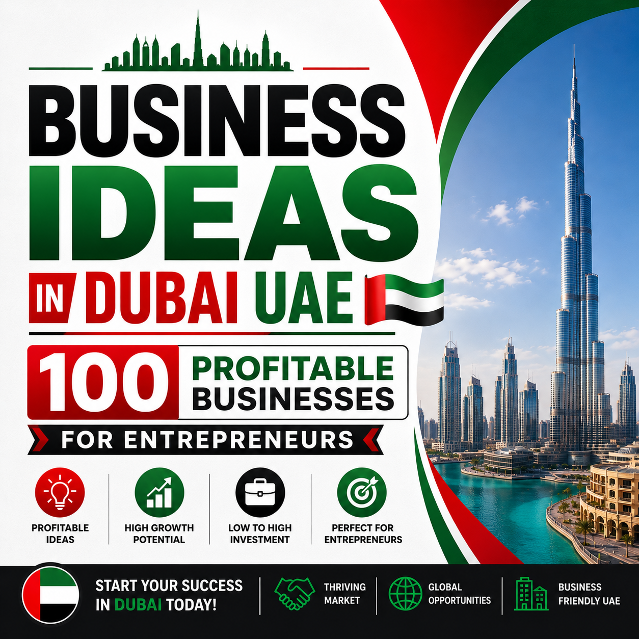 Best Business Ideas in Dubai - The Ultimate Dubai Business Ideas Guide 20226 Edition. 100 Profitable Businesses for Dubai Entrepreneurs. A Practical Roadmap to Discovering, Evaluating, Launching, and Scaling High-Potential Business Opportunities in Dubai and the UAE